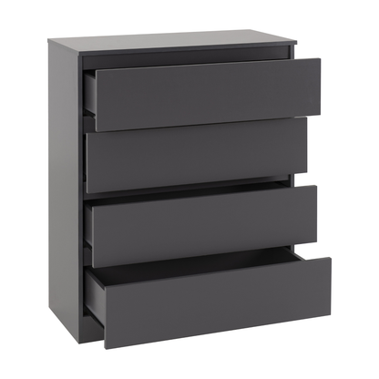 Malvern 3 Door Wardrobe Bedroom Set Grey