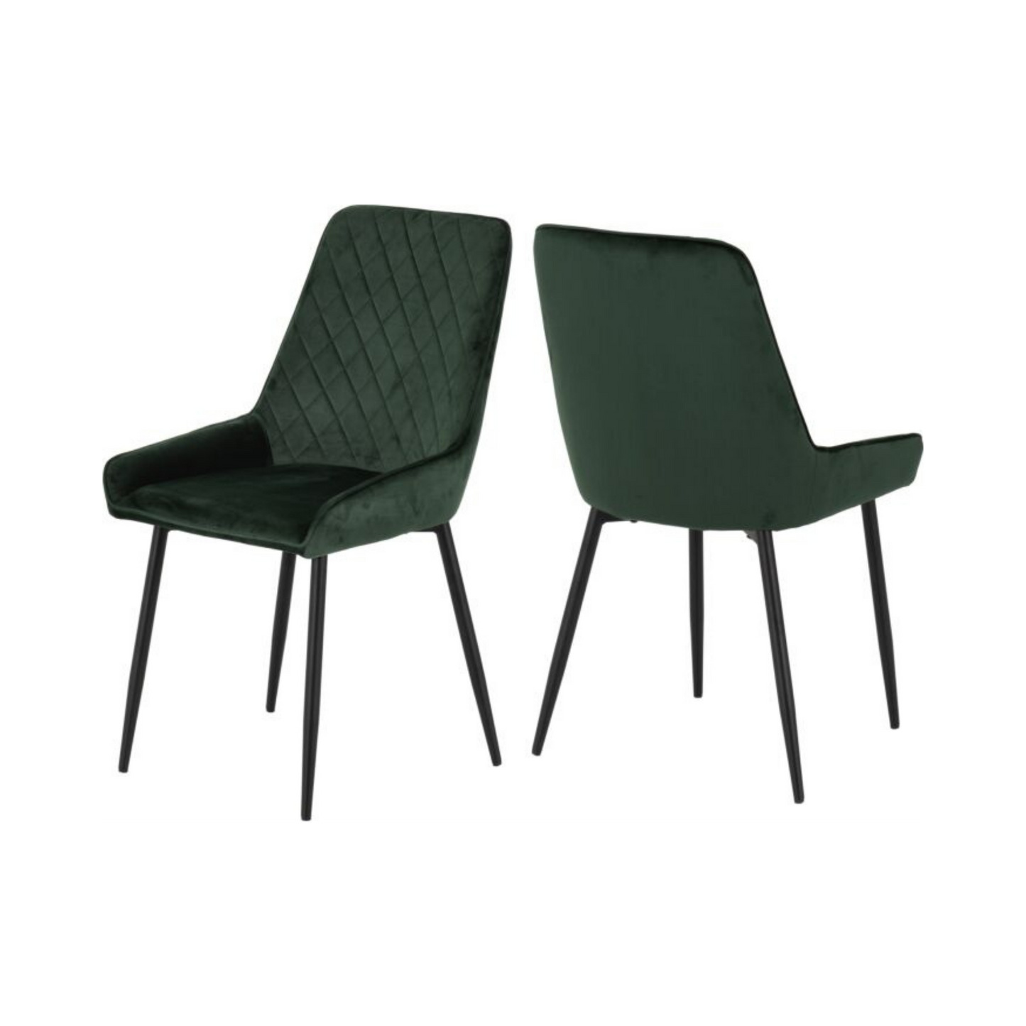 Avery Dining Chair (Set of 2) – Emerald Green Velvet