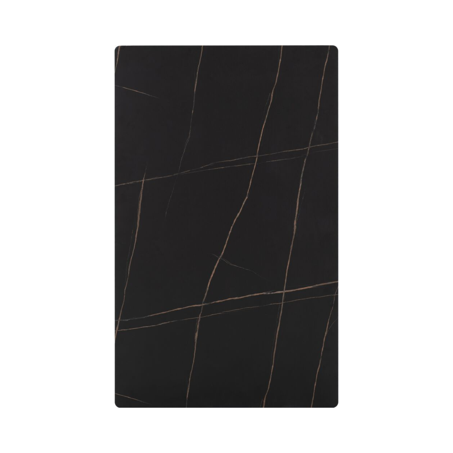 Marlow Dining Table in Black Marble Effect – 130cm