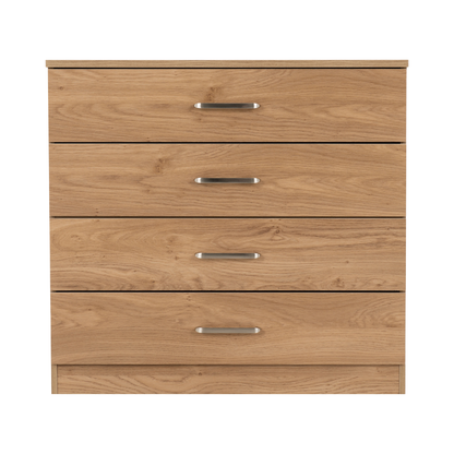 Dakota 4 Drawer Chest – Oak Effect, Practical Bedroom Storage