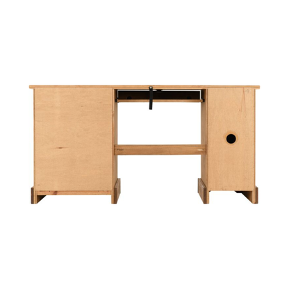 Corona Computer Desk - Distressed Waxed Pine