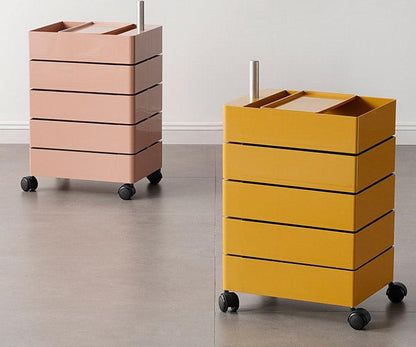 Afar Side Table With Storage & Trolley