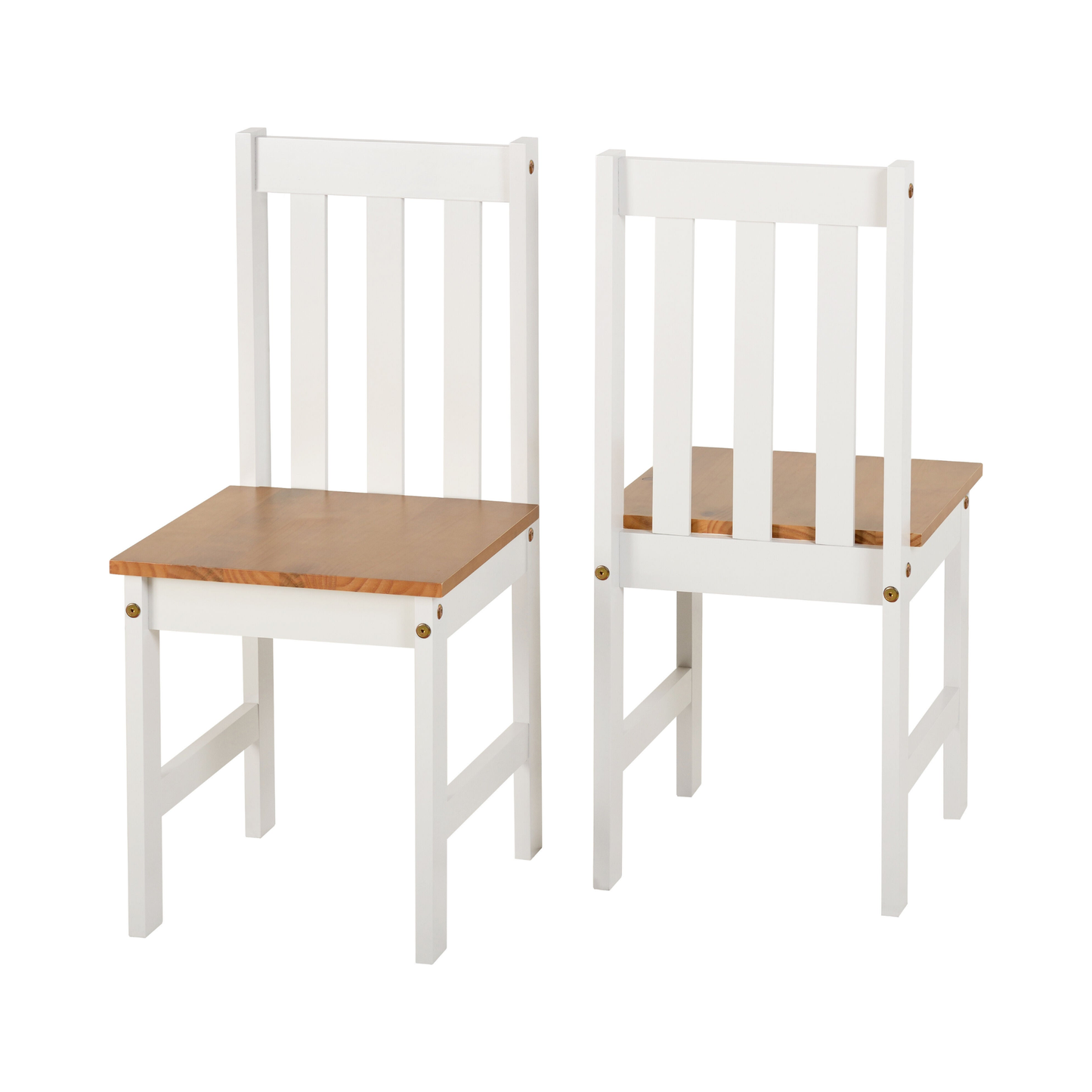 Ludlow 1+2 Dining Set - White/Oak Effect