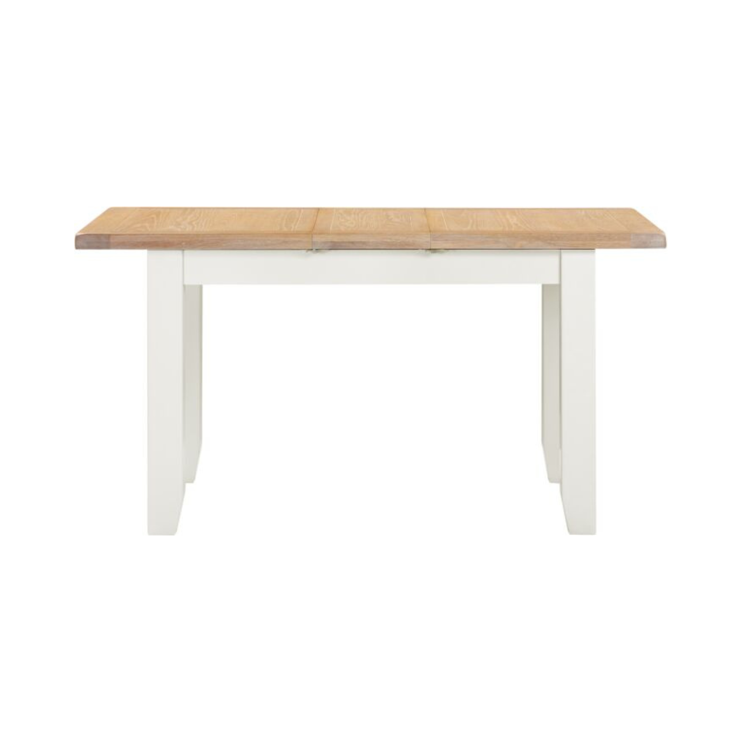 Windsor Extending Dining Table in Ivory & Oak – 120–150cm