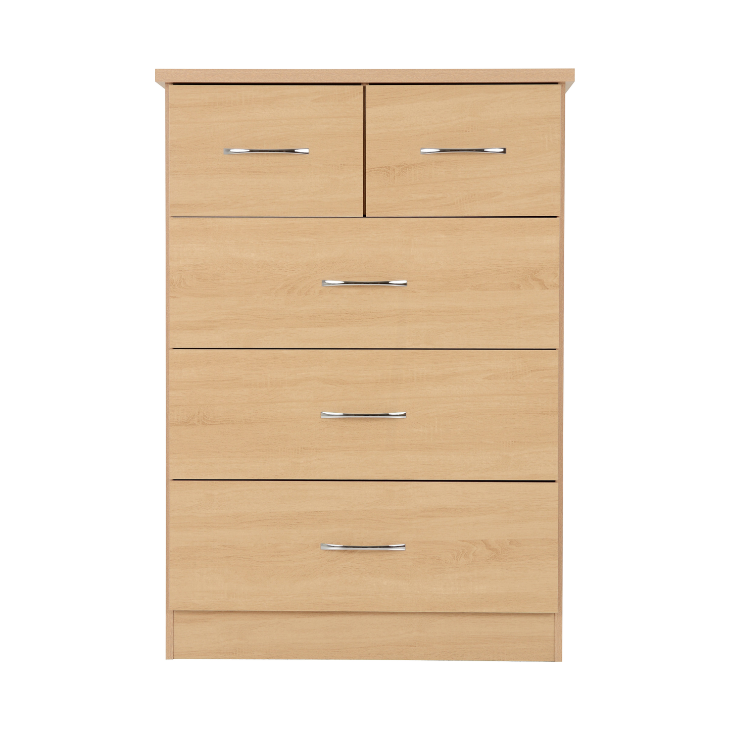Nevada 3+2 Drawer Chest - Sonoma Oak Effect