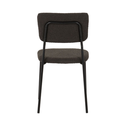 Sheldon Dining Chair Set - Grey Boucle Fabric (Pack of 4)