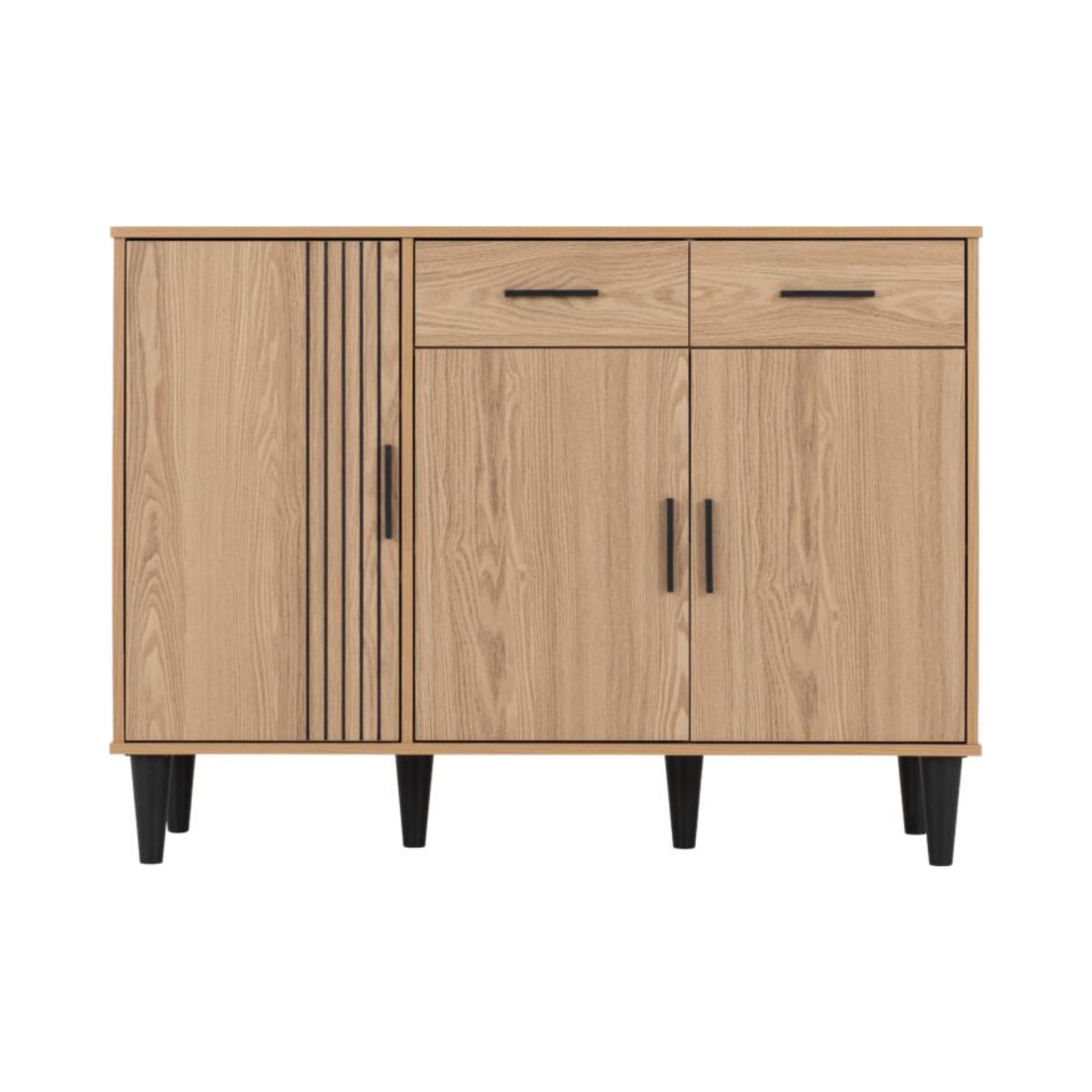Tessa 3 Door 2 Drawer Sideboard – Natural Oak Effect