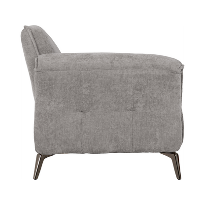 Amalfi 1 Seater Chair - Grey Fabric