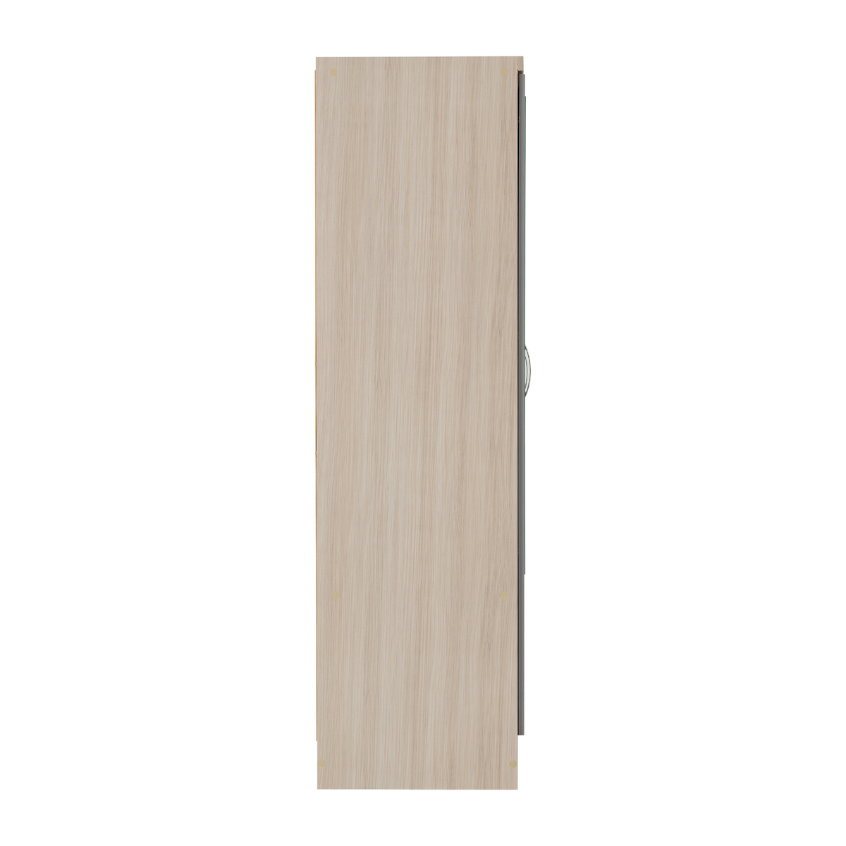 Nevada 6 Door 2 Drawer Wardrobe - Grey Gloss/Light Oak