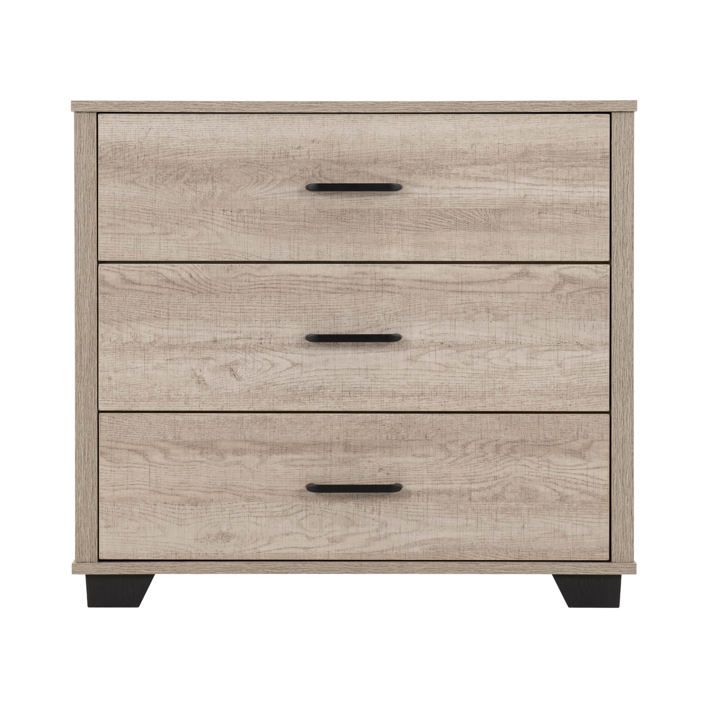Oliver 3 Drawer Chest - Light Oak Effect