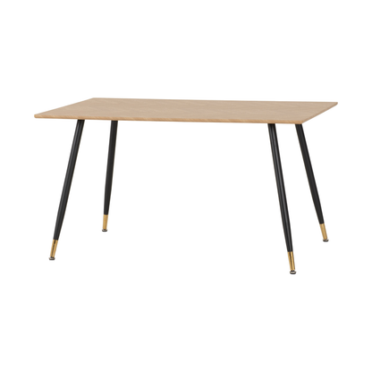 Hamilton & Avery Medium Dining Set (4 Chairs) - Oak/Grey Velvet