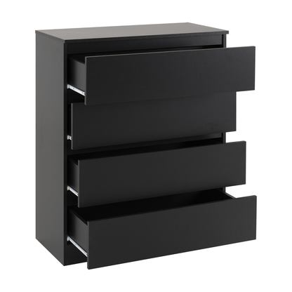 Malvern 2 Door Wardrobe Bedroom Set Black