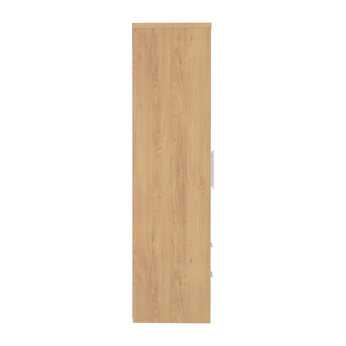 Seville 3 Door 2 Drawer Wardrobe - White Gloss/Oak Effect