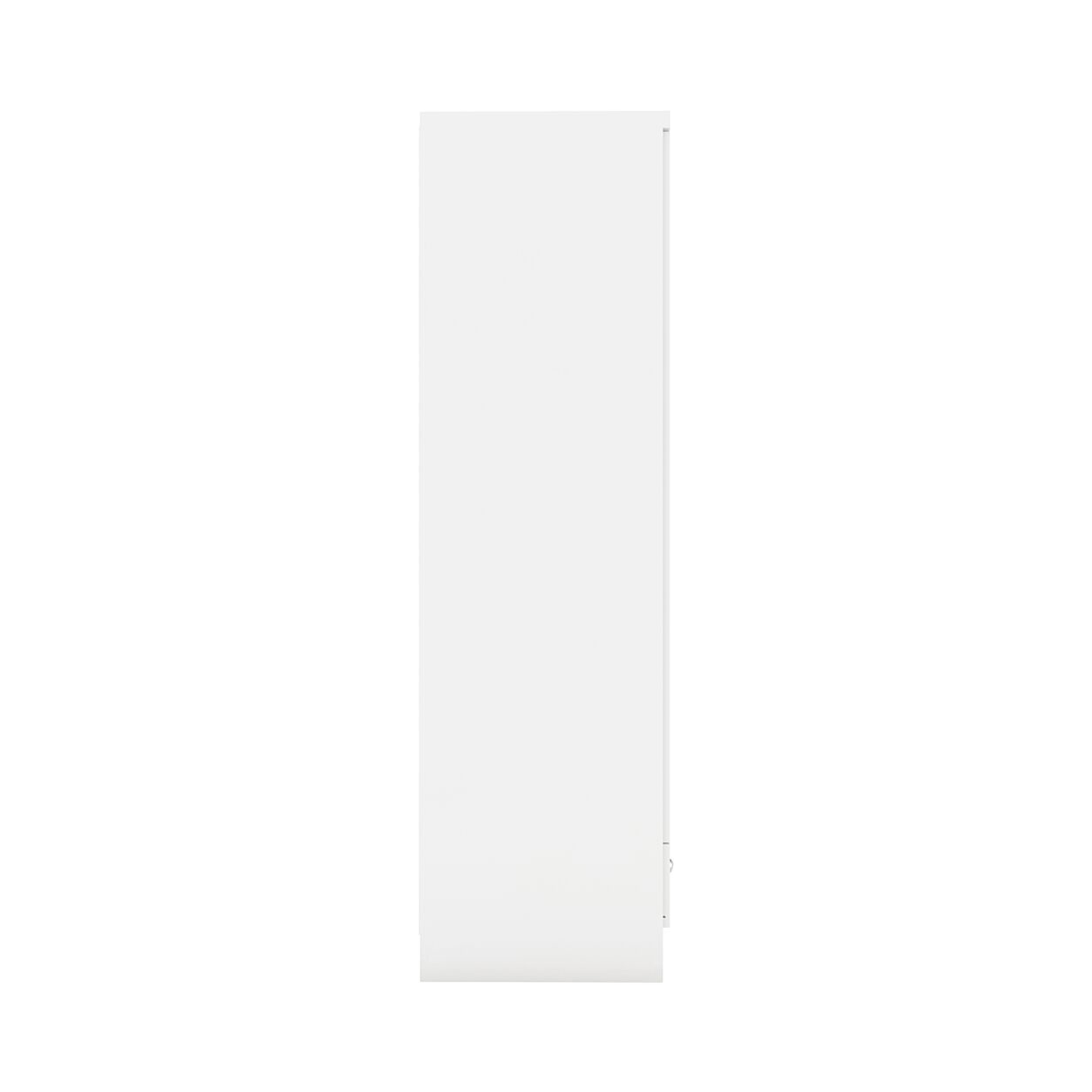 Nevada 1 Door 1 Drawer Wardrobe – White Gloss Finish