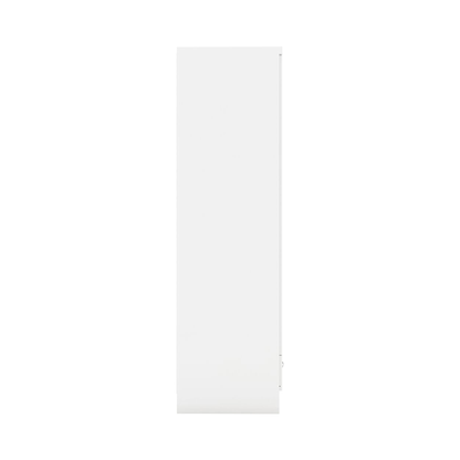 Nevada 1 Door 1 Drawer Wardrobe – White Gloss Finish