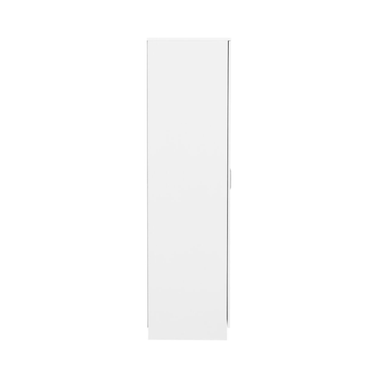 Dakota 2 Door Wardrobe – White | Compact Hanging Storage