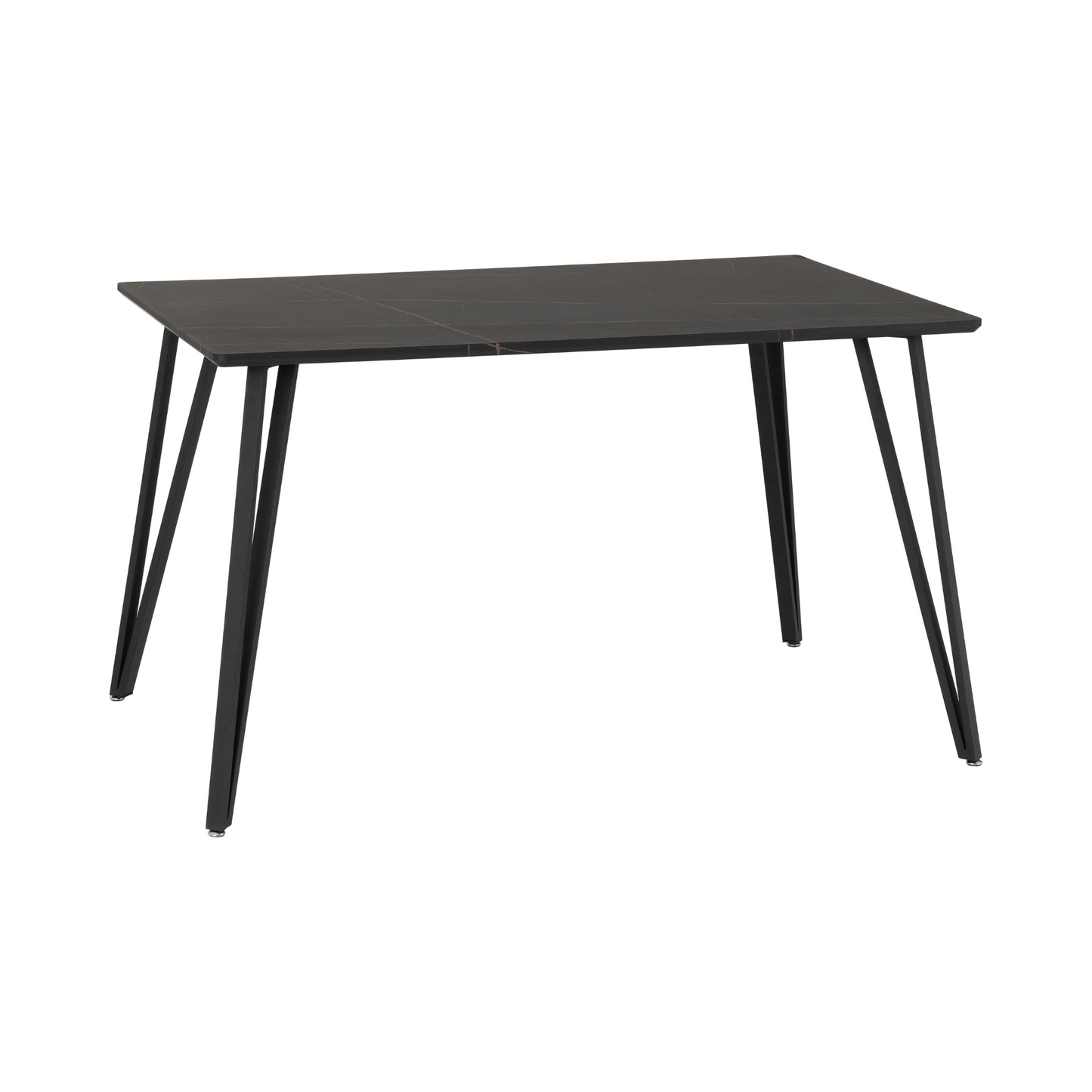 Marlow & Avery Dining Set (X4 Chairs) – Black Marble/Grey Velvet