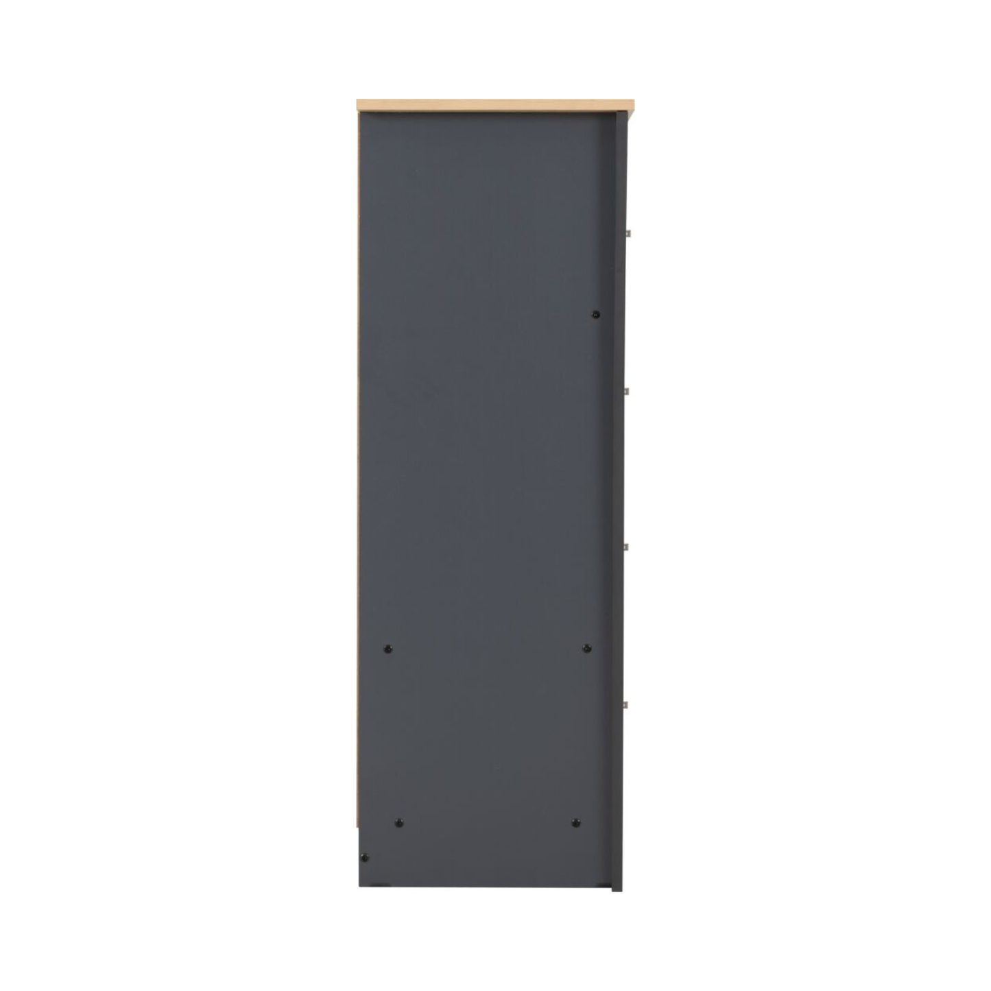 Portland 3+2 Drawer Chest - Grey/Oak Effect