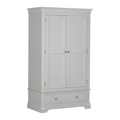 Bordeaux 2 Door Wardrobe Pebble Grey Modern Storage Solution