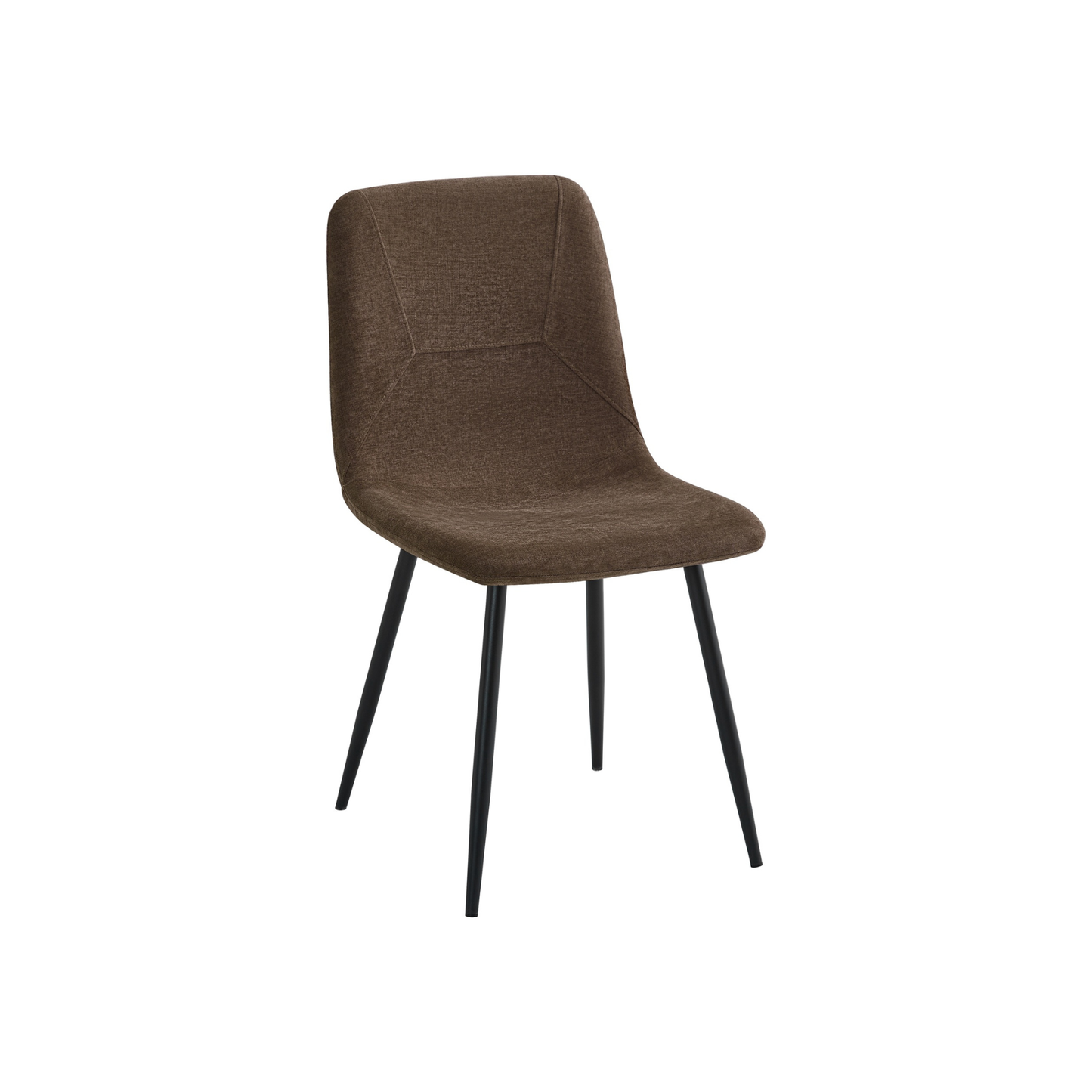 Nova Cream Square Dining Set with 4 Esme Dark Brown Chairs