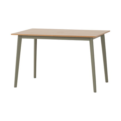 Balfour 1+4 Dining Set - Sage Green, Oak Effect & Mink Microsuede