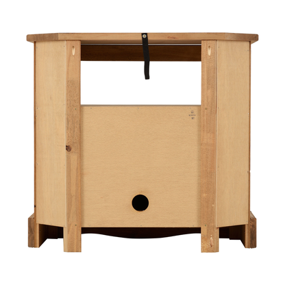 Corona Corner TV Cabinet - Distressed Waxed Pine