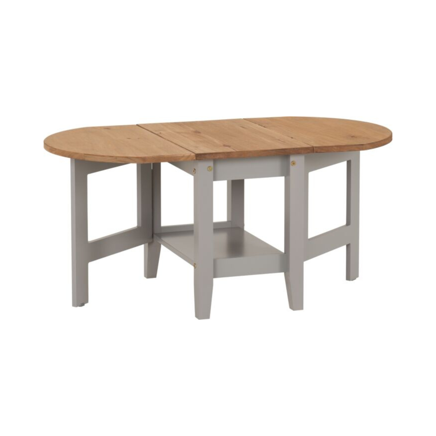 Santos Drop Leaf Coffee Table - Grey Slate Distressed Waxed Pine