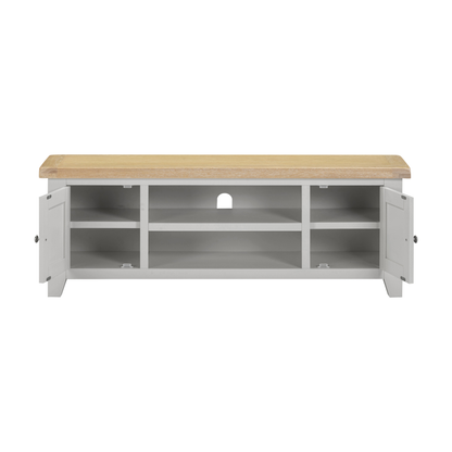 Windsor TV Unit - Pebble Grey/Oak
