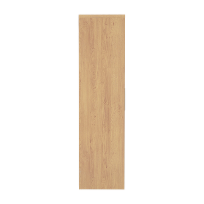 Seville 3 Door 2 Drawer Wardrobe - Grey Gloss/Oak Veneer