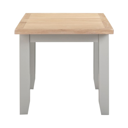 Windsor Extending Dining Table in Pebble Grey & Oak