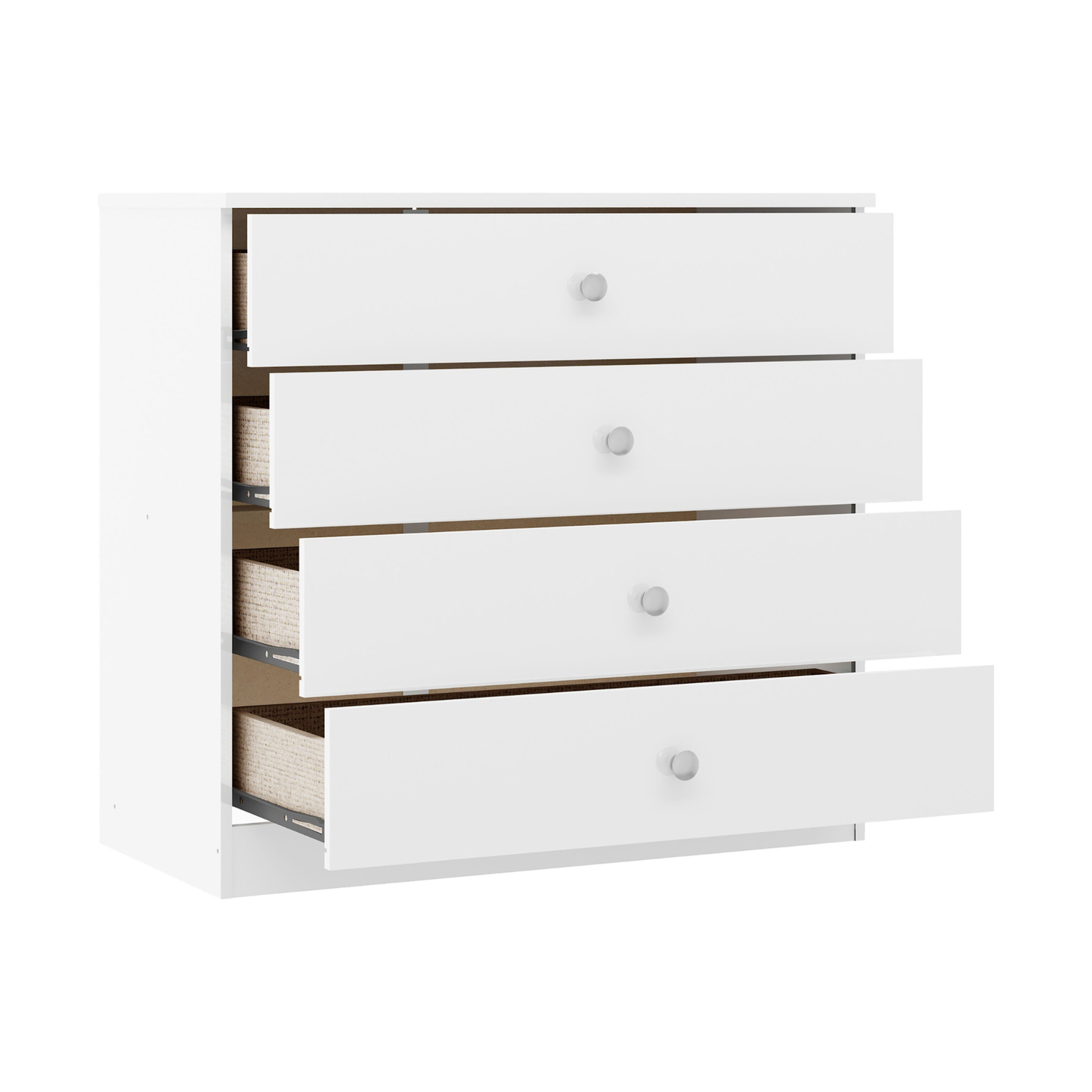 Denver 3 Door Wardrobe Bedroom Set White Gloss
