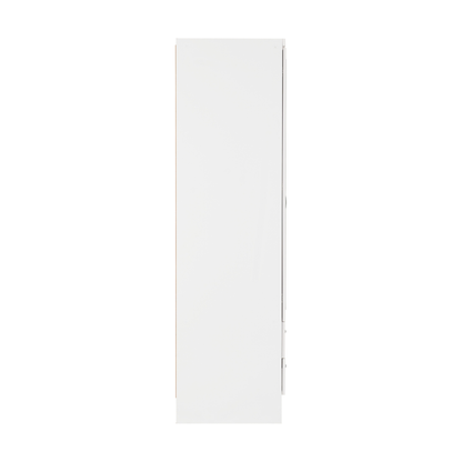 Nevada 3 Door 2 Drawer Wardrobe - White Gloss