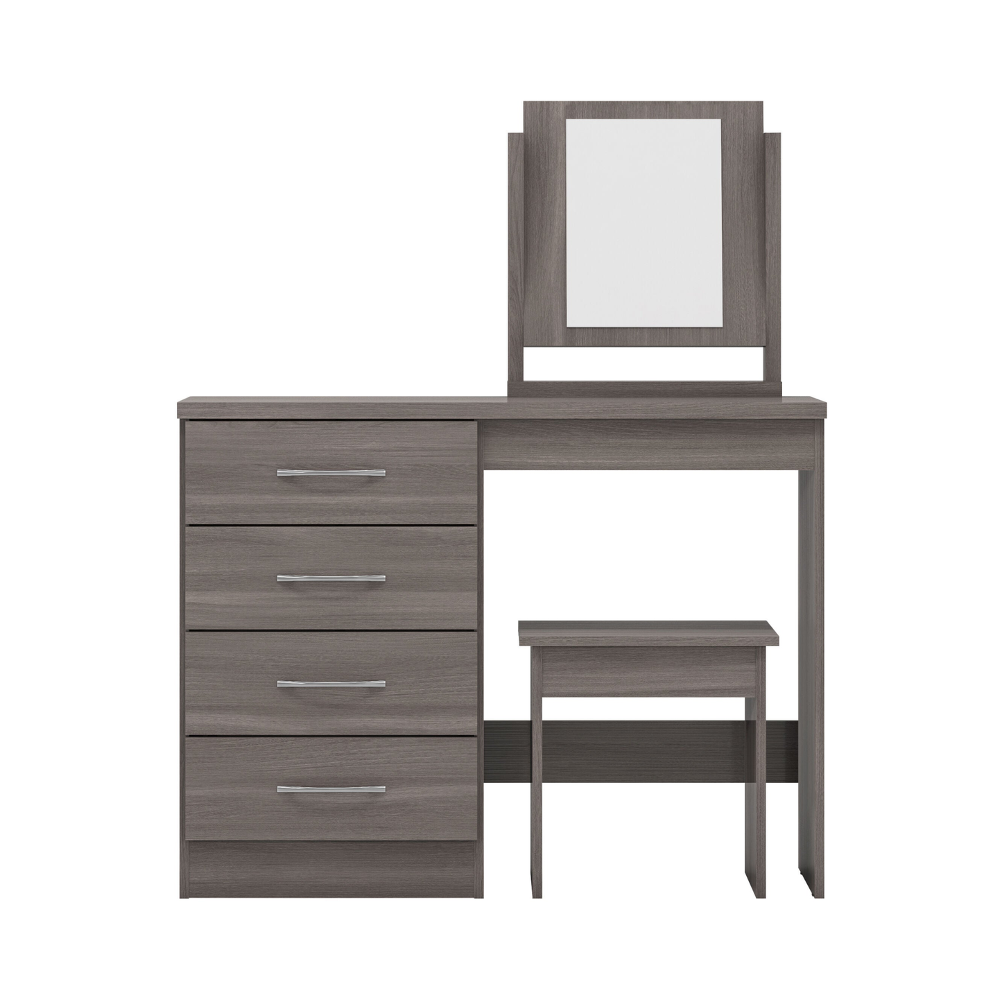 Nevada Dressing Table Set - Black Wood Grain