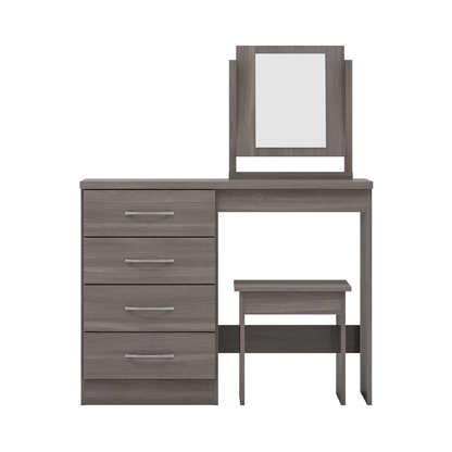 Nevada Dressing Table Set - Black Wood Grain