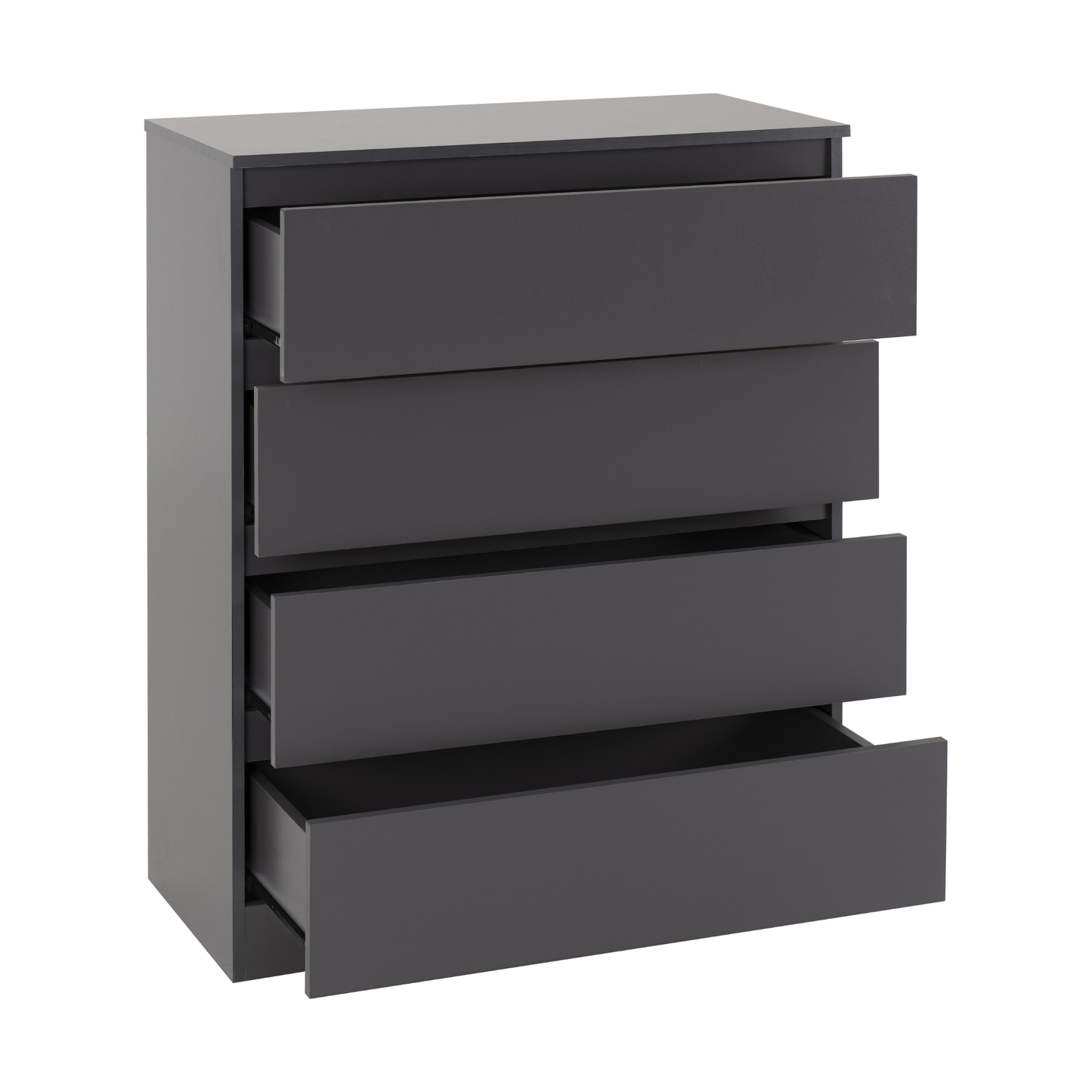 Malvern Trio Set Grey Wardrobe Chest & Bedside
