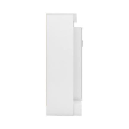 Nevada Petite Open Shelf Wardrobe - White Gloss