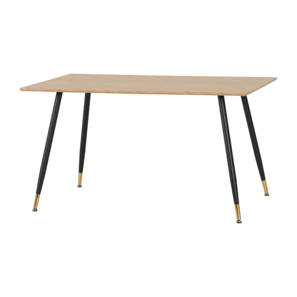 Hamilton & Lukas Medium Dining Set (4 Chairs) - Oak/Grey Velvet
