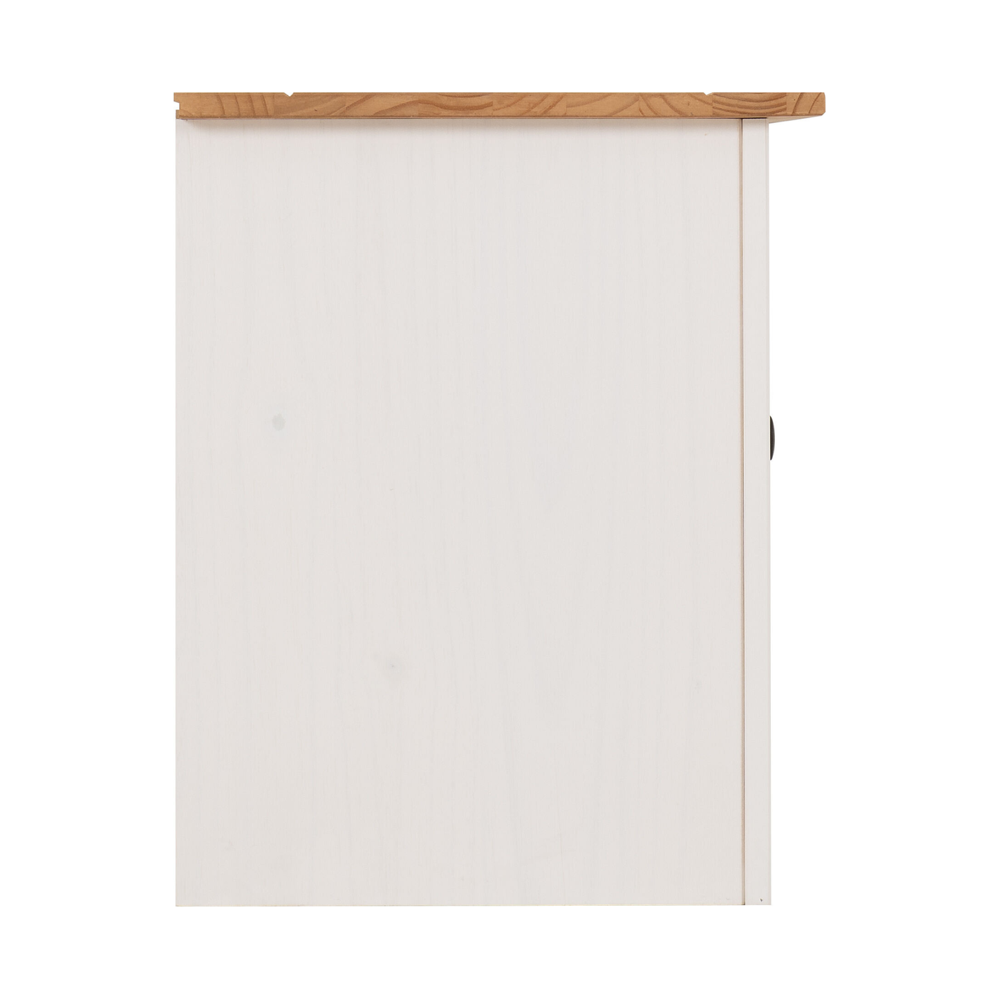 Panama TV Unit - White/Natural Wax - Pine & Plywood