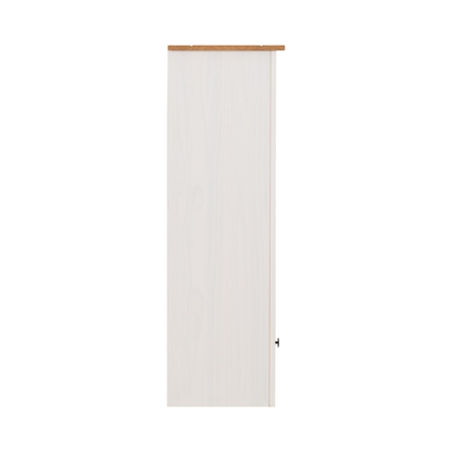 Panama 1 Drawer Bookcase – White & Natural Wax Storage Unit