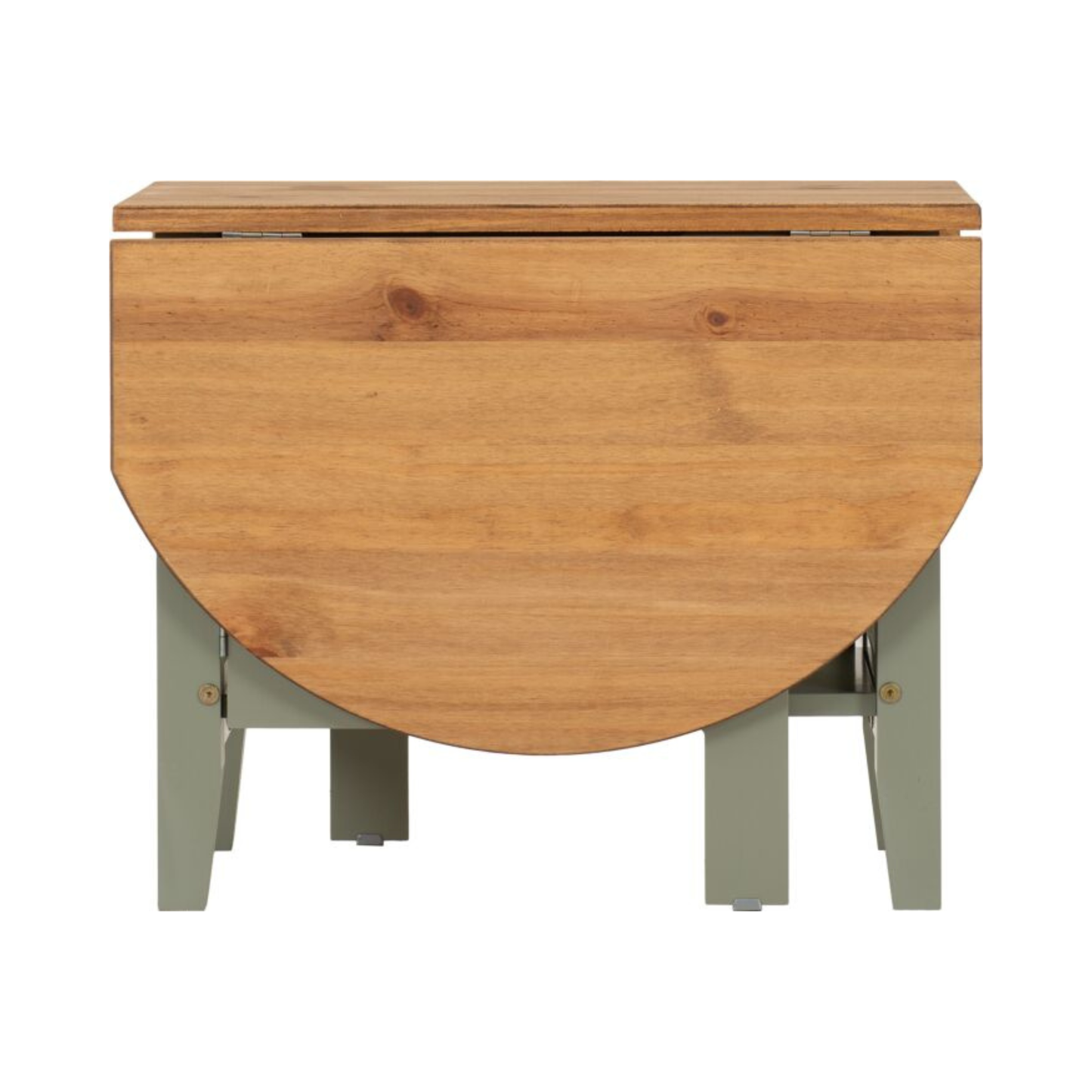 Santos Drop Leaf Coffee Table - Green Distressed Waxed Pine, Space-Saving Design