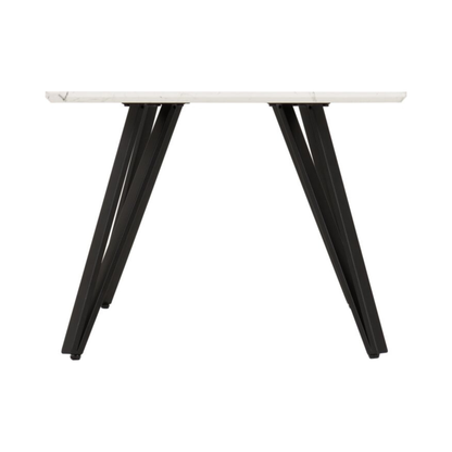 Marlow Coffee Table - White Marble Effect, Modern Design
