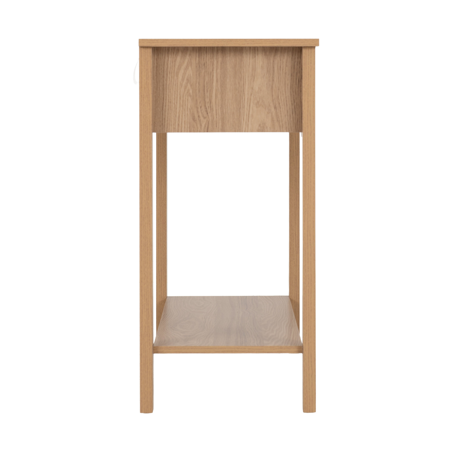 Tessa 2 Drawer Console Table - Natural Oak Effect