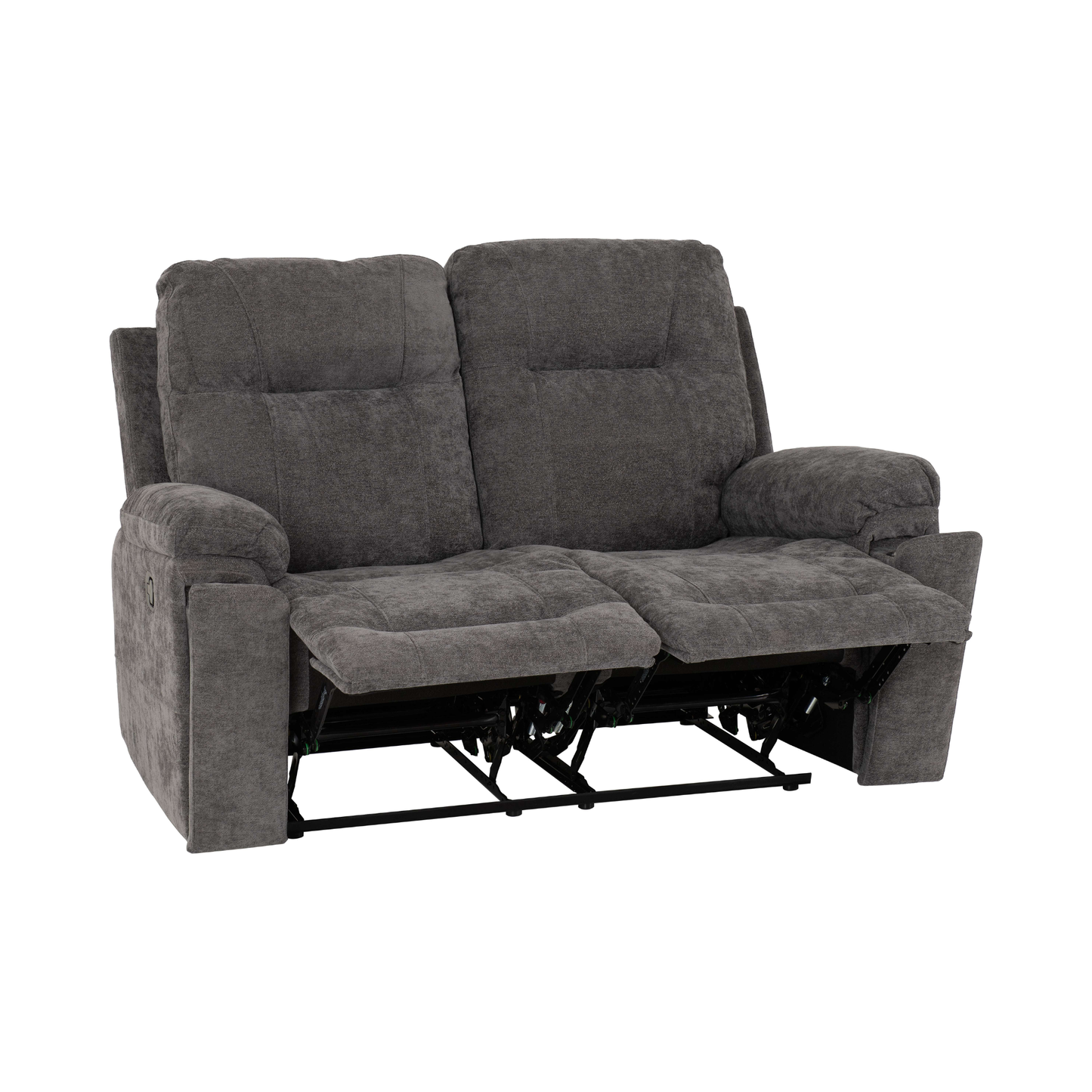 Guildford 2 Seater Recliner Sofa - Grey Fabric