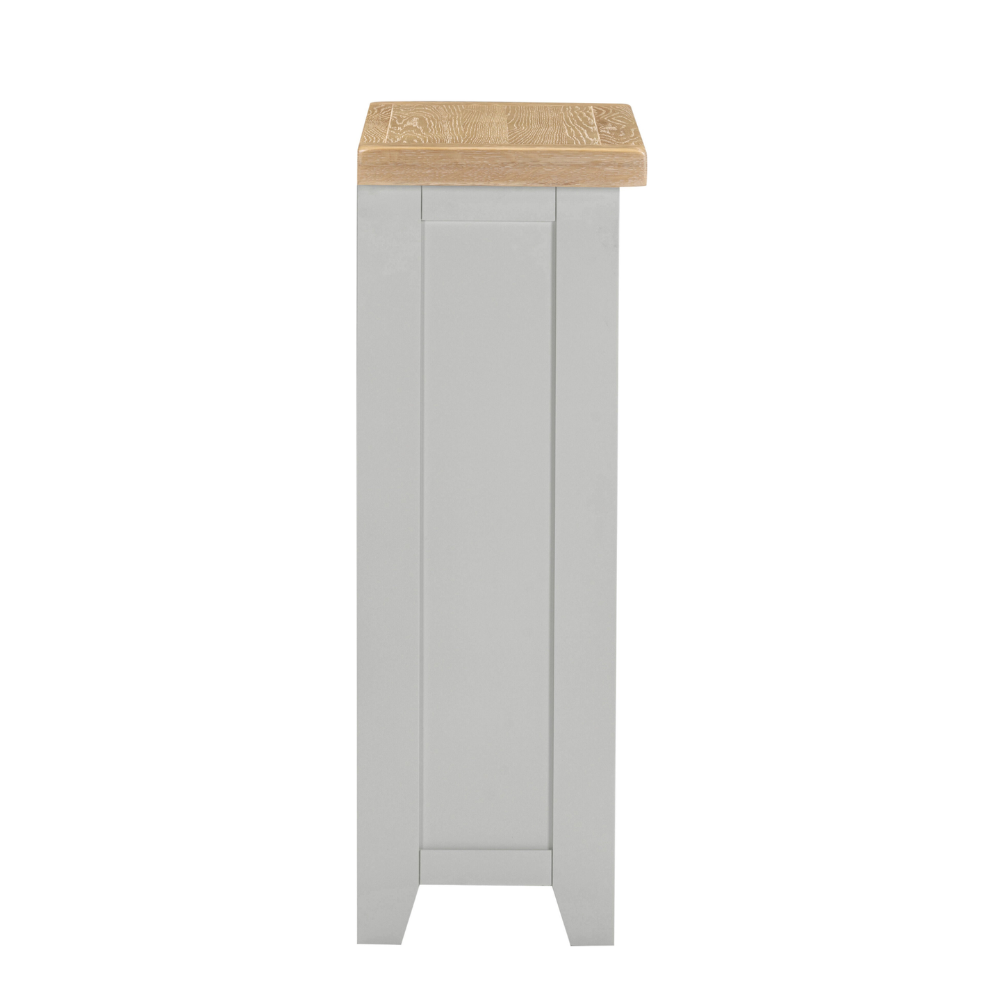 Windsor Low Bookcase - Pebble Grey & Oak