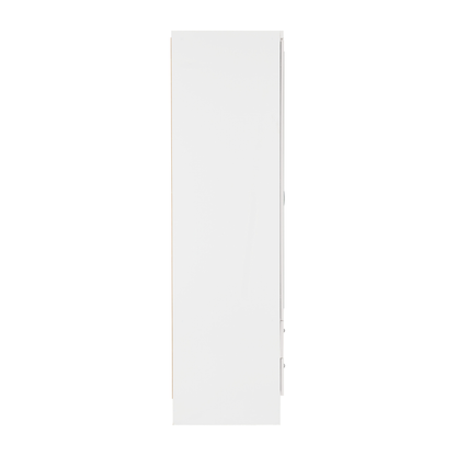 Nevada 6 Door 2 Drawer Wardrobe - White Gloss