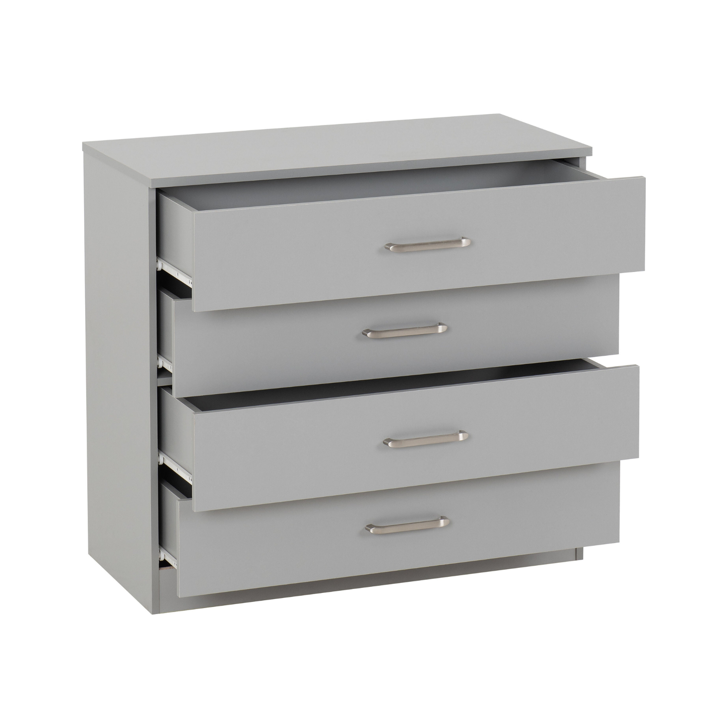 Dakota Trio Set Light Grey Wardrobe Chest & Bedside