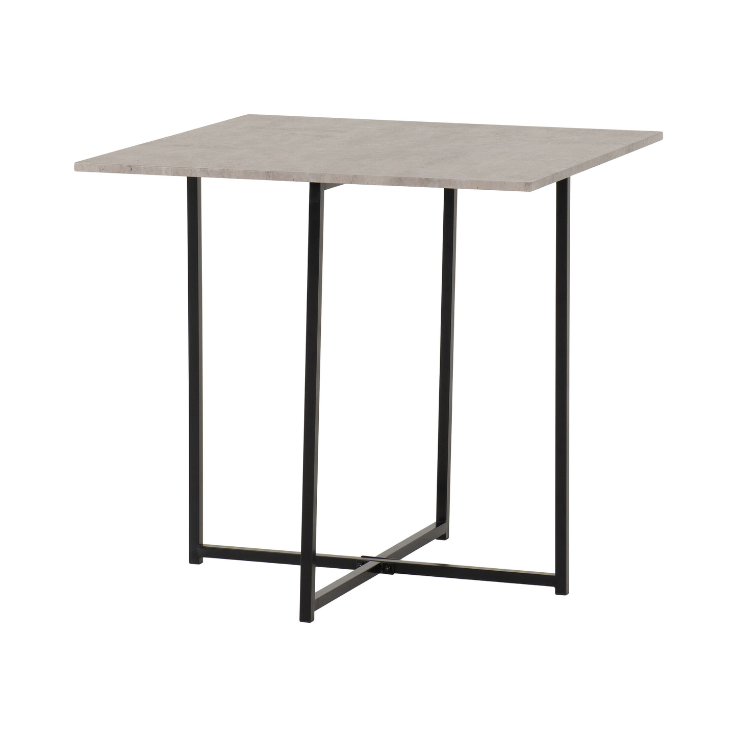 Kent 1+4 Stowaway Dining Set - Stone Effect/Black