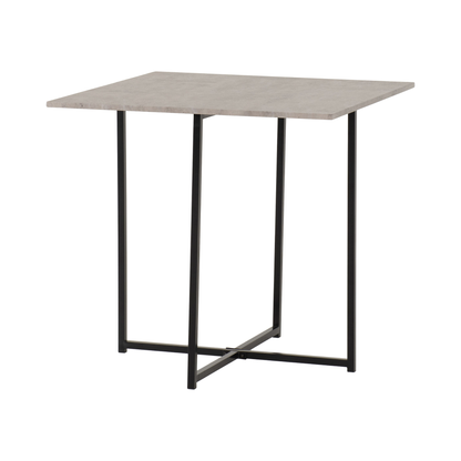 Kent 1+4 Stowaway Dining Set - Stone Effect/Black