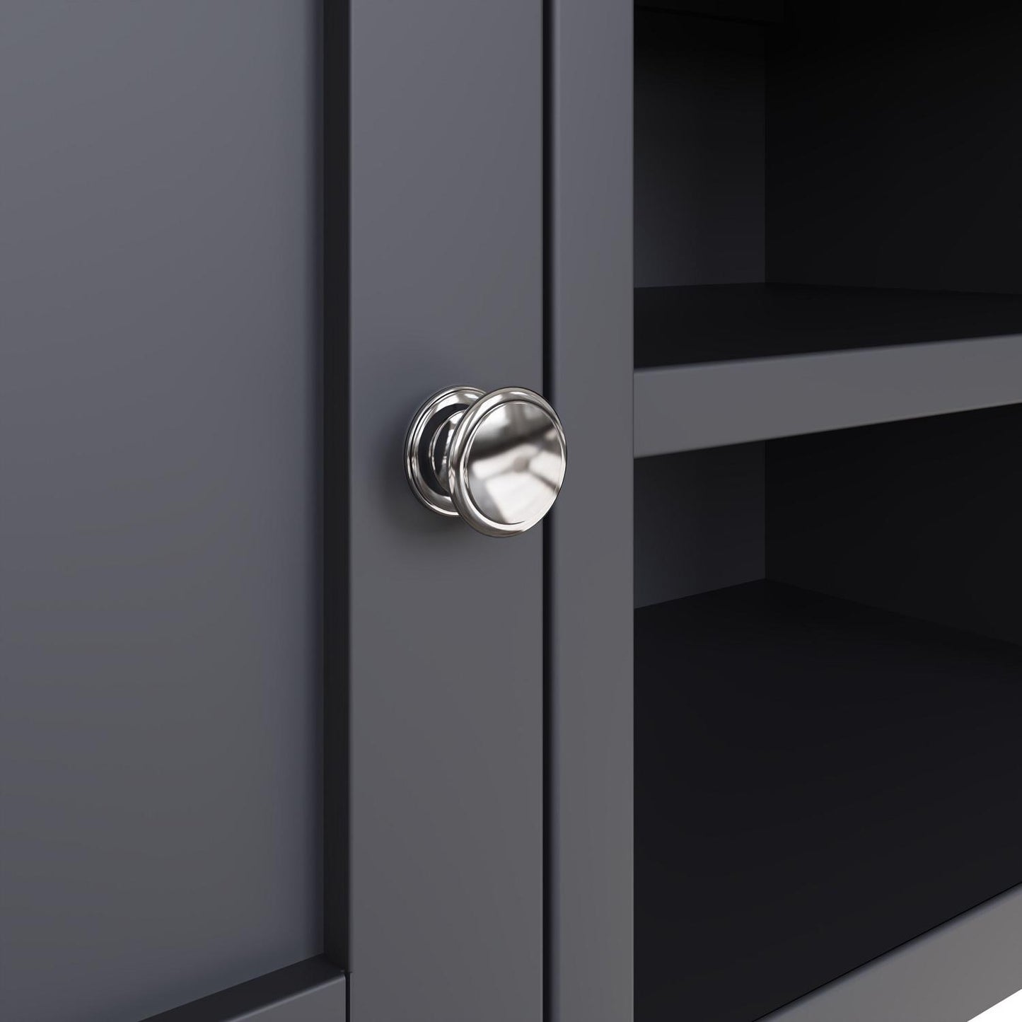 Taberno Oak 2 Door TV Unit Graphite Blue