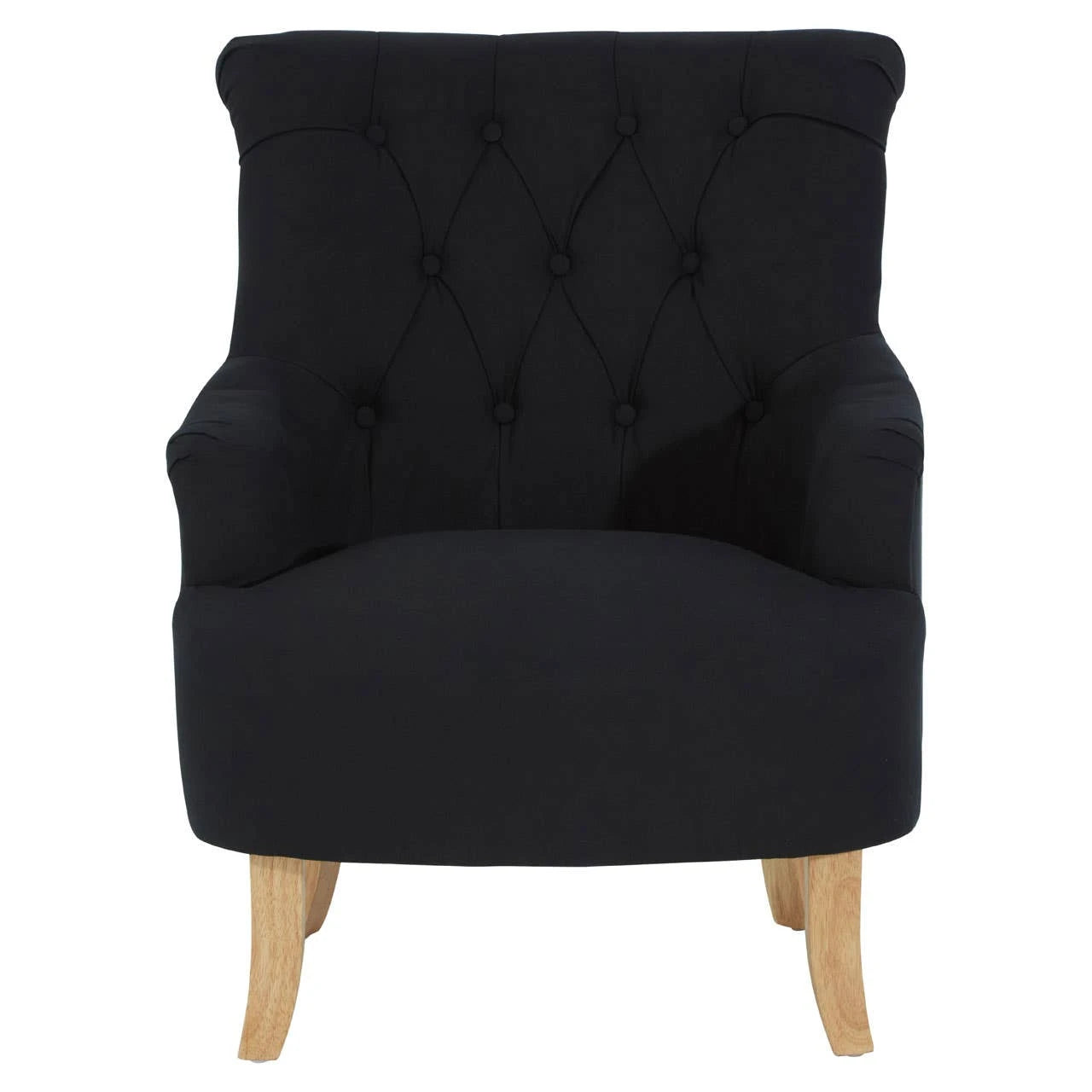 Hampstead Black Cotton Armchair